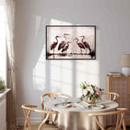 Ink Painted Herons Oriental Canvas Print