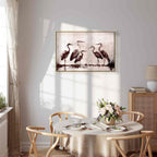 Ink Painted Herons Oriental Canvas Print