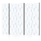 Room Divider - Blue Fish Mosaic Pattern (5-panel) - Room Dividers