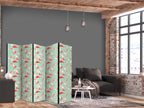 Room Divider with koi fish oriental pattern