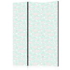 Room Divider - Minimalist Fish in Mint Green