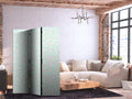 Minimalist Fish Mint Green 3-Panel Room Divider