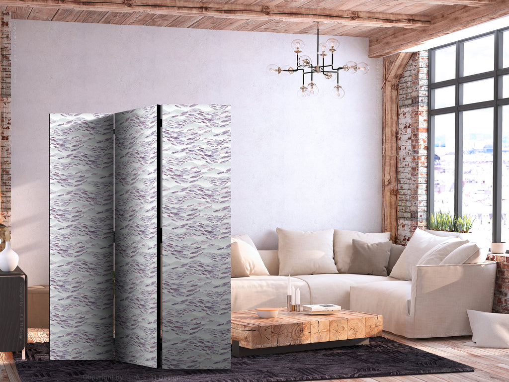Room Divider Fish Design in Subdued Colors