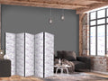 Muted Fish School 5-Panel Room Divider