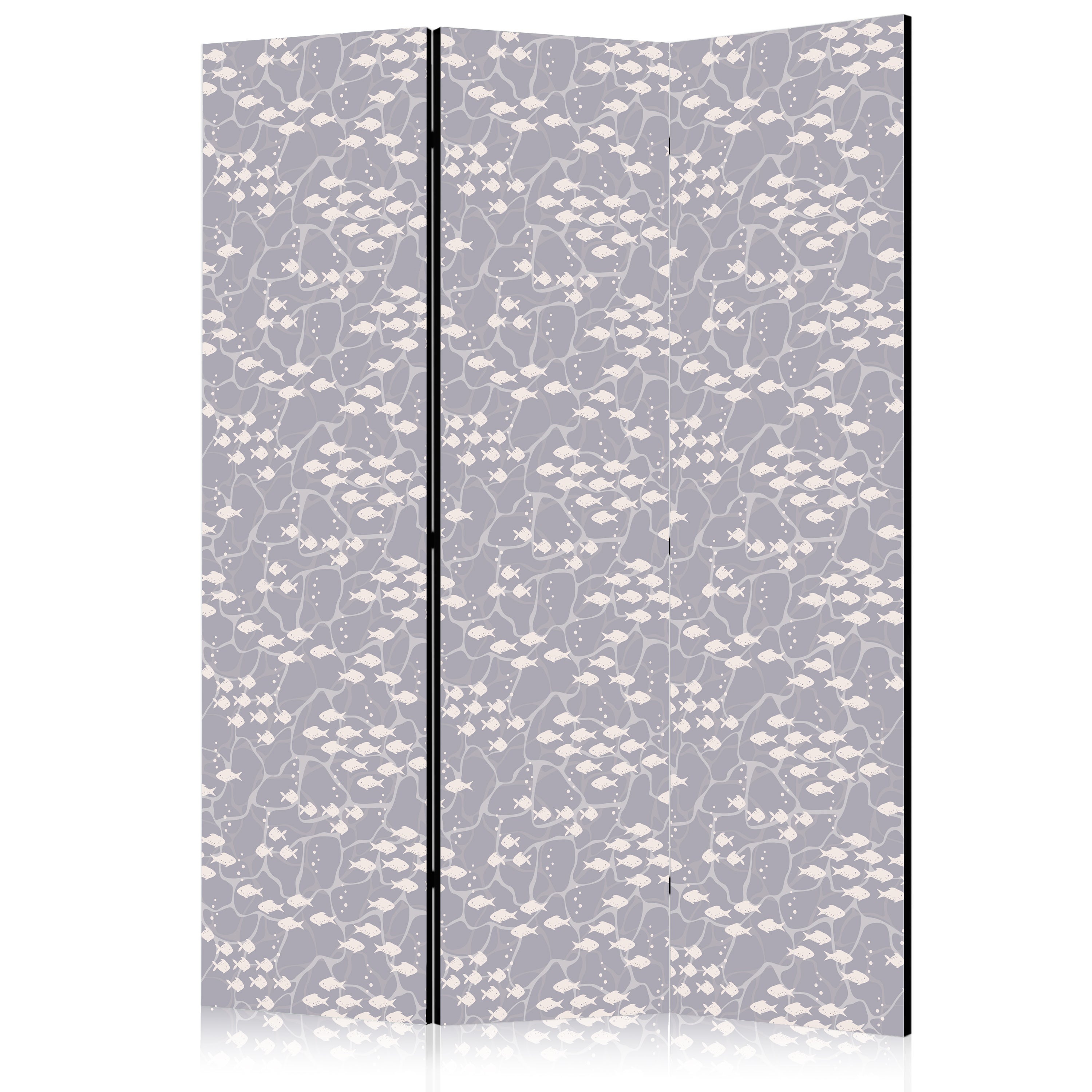 Room Divider 3-panel Animals - Underwater Fish Theme