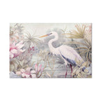 Bright Heron Pond Illustration DIY Large Canvas Print