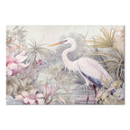 Bright Heron Pond Illustration Canvas Print