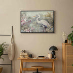 Bright Heron Pond Illustration Canvas Print