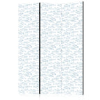 Room Divider - Blue Fish on White-Blue Backdrop