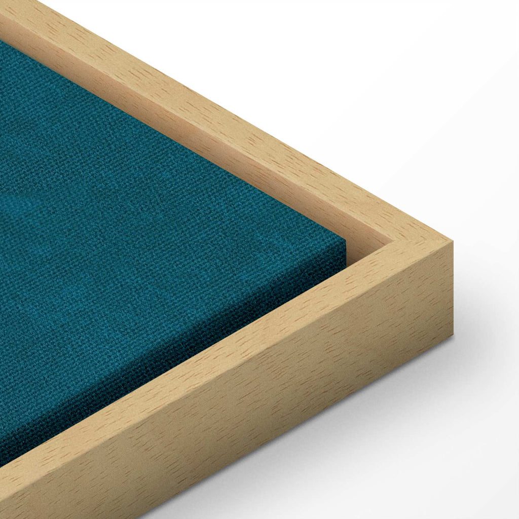 Turquoise Crane Illustration Canvas Print