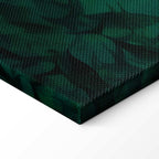 Dark Fish Shoal Japanese Canvas Print