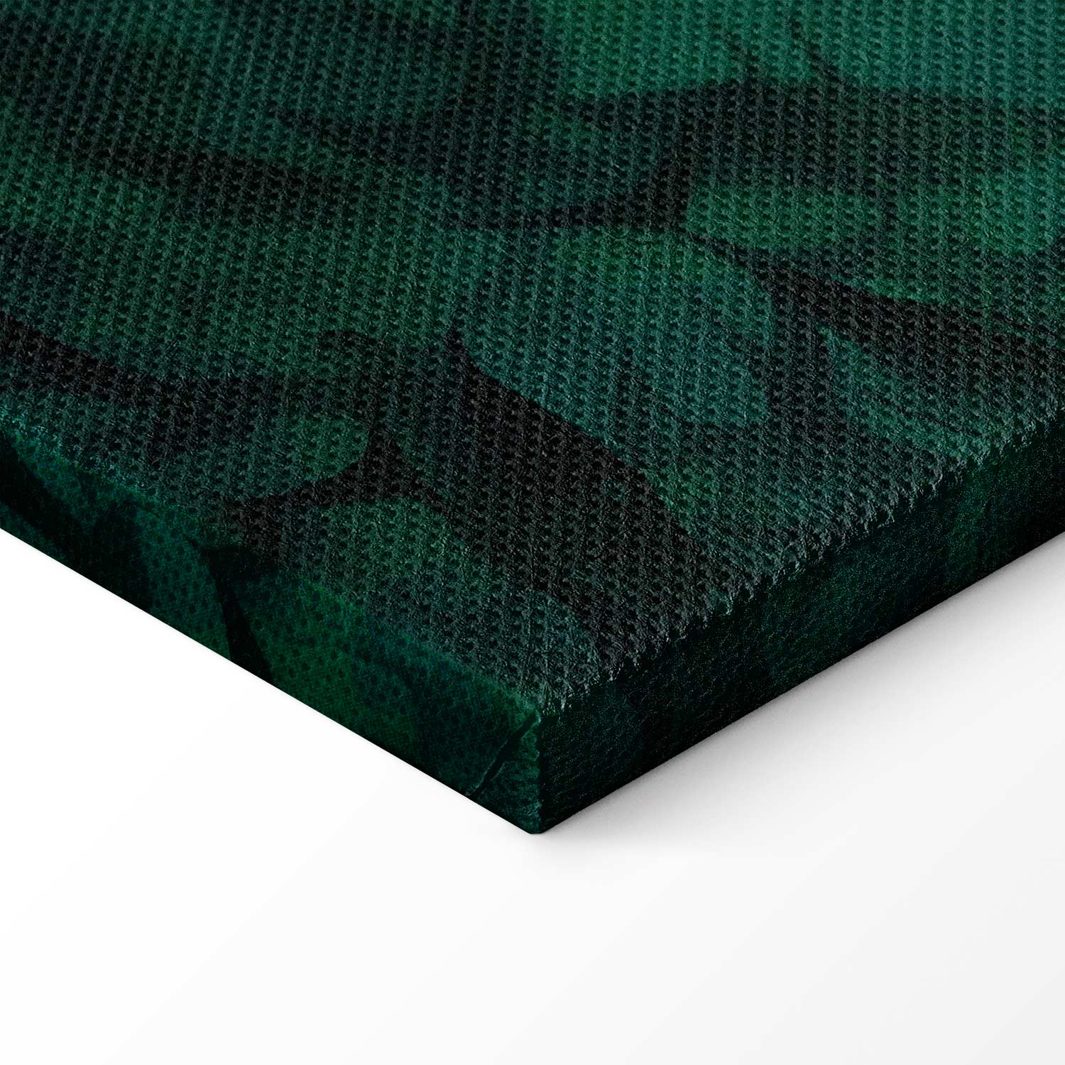 Dark Fish Shoal Japanese Canvas Print