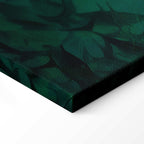 Dark Fish Shoal Japanese Canvas Print