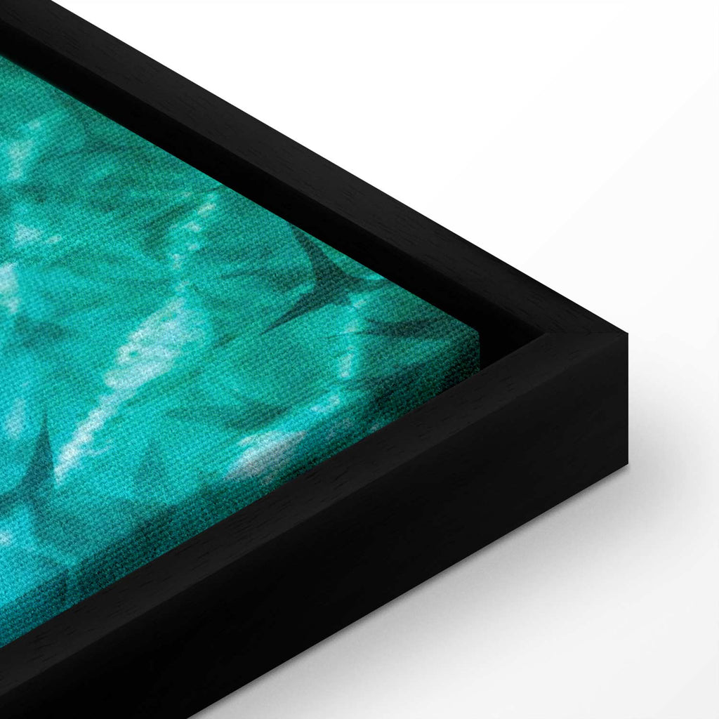 Dark Fish Shoal Japanese Canvas Print