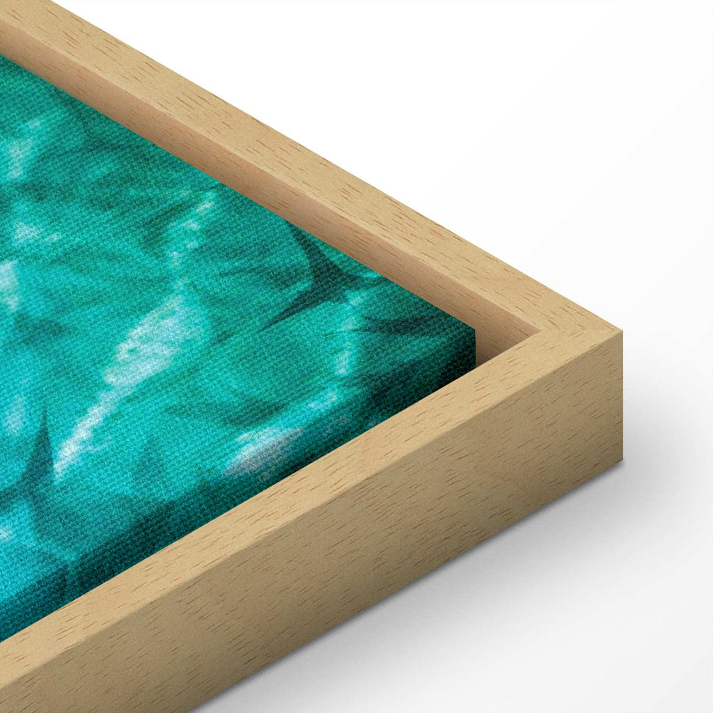 Dark Fish Shoal Japanese Canvas Print