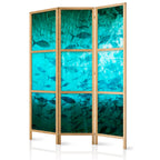 Japanese Room Divider 5-Panel with Underwater Fish Theme