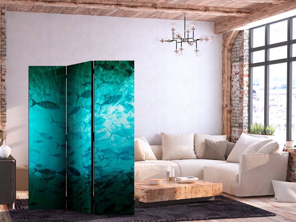 Room Divider Underwater Paradise with Turquoise Fish