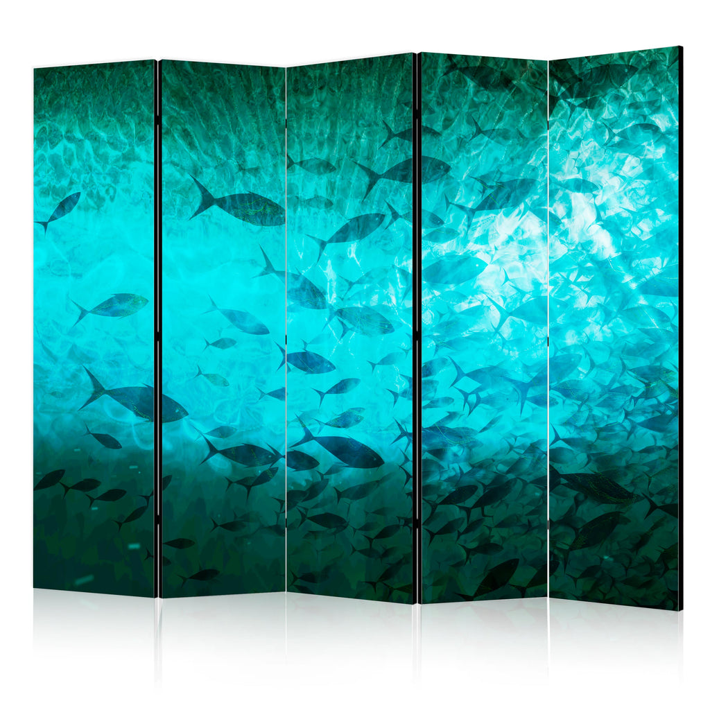 Room Divider with Underwater Paradise Pattern