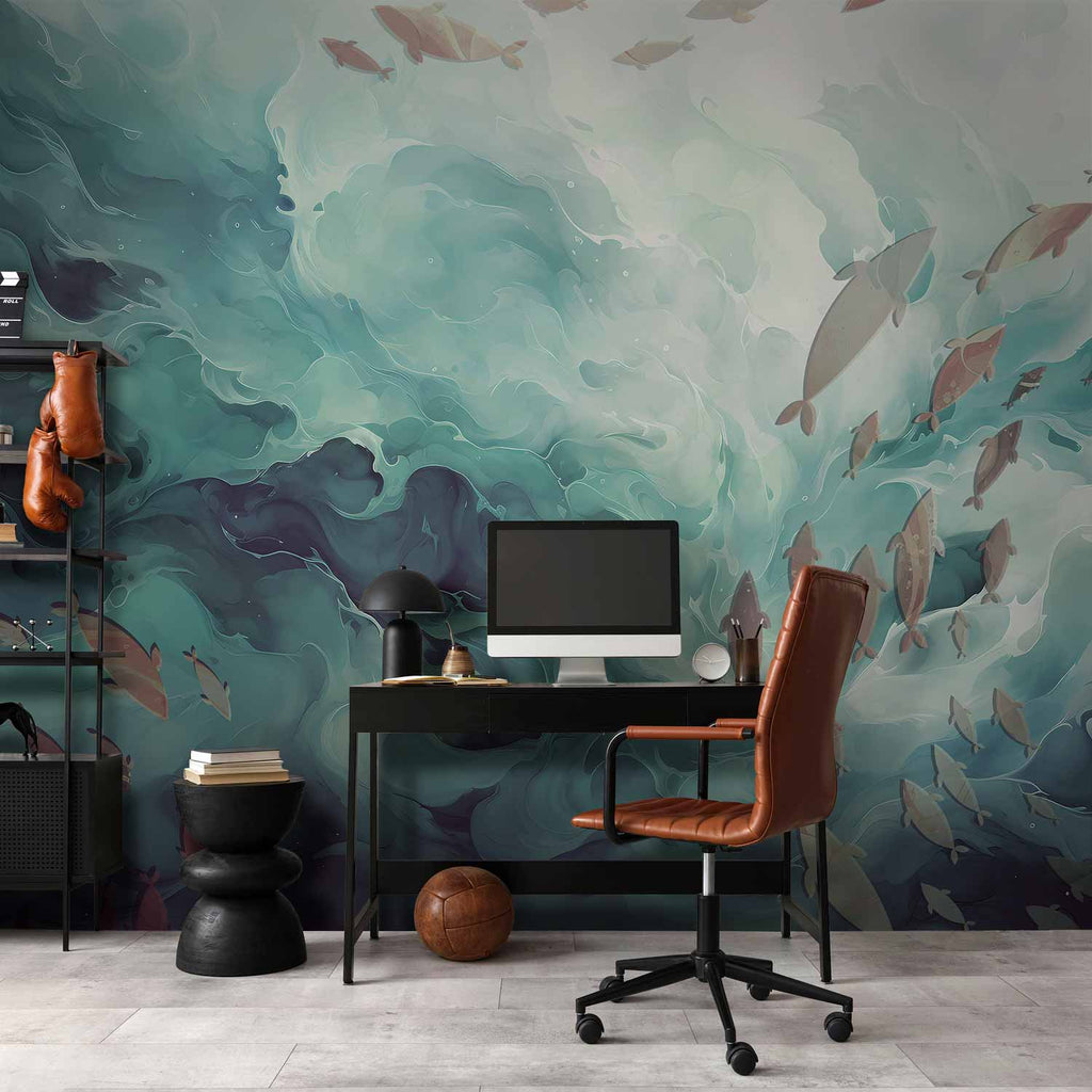 Ocean Fish Japanese Wall Mural
