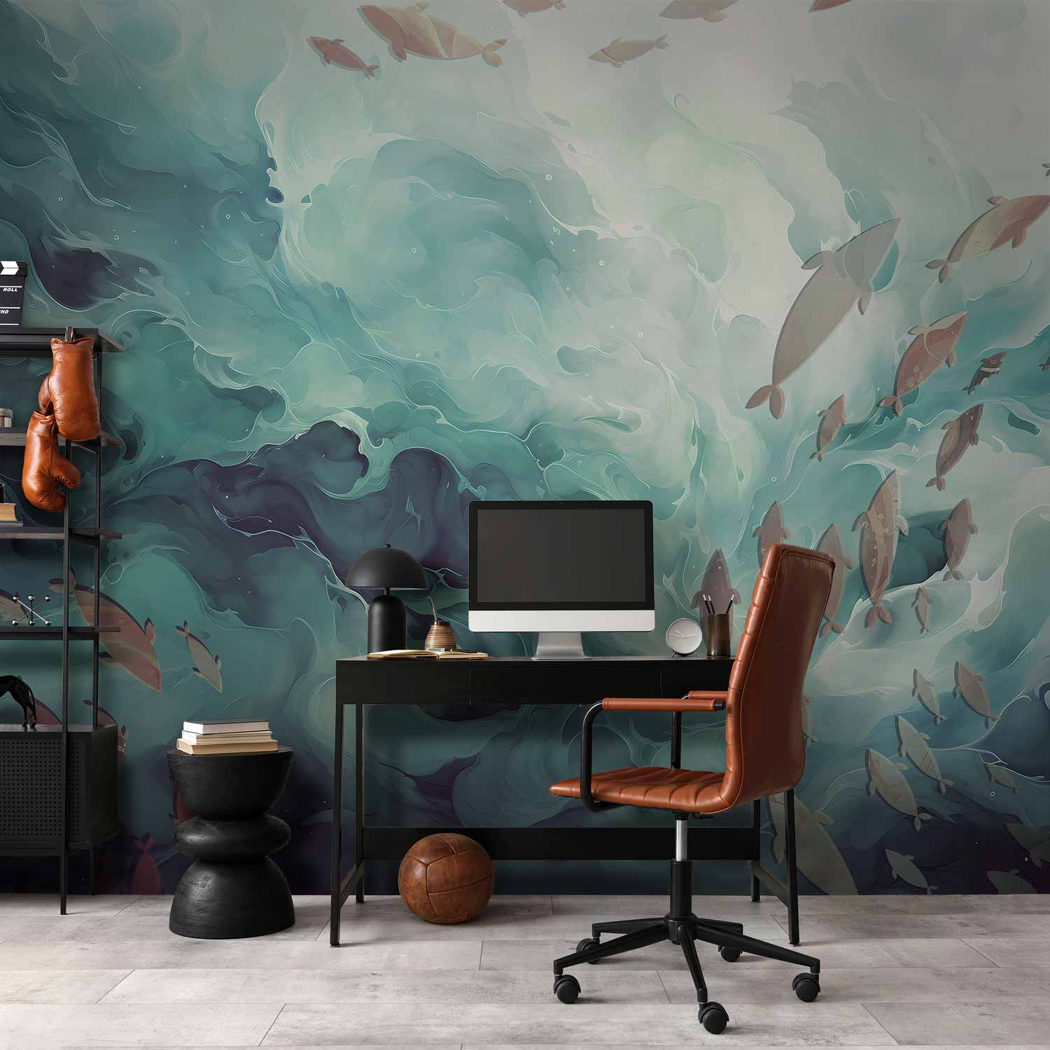 Ocean Fish Japanese Wall Mural