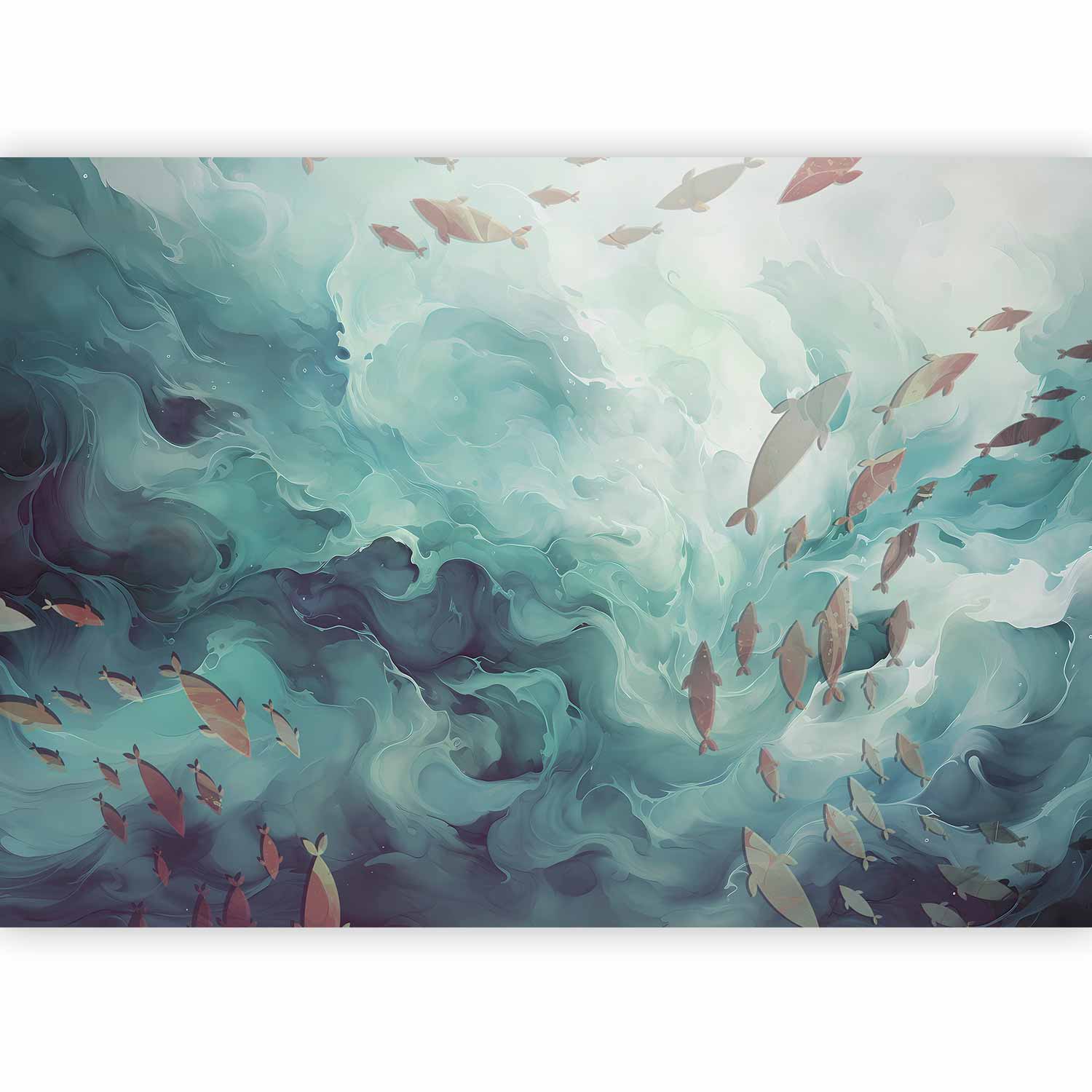 Ocean Fish Japanese Wall Mural