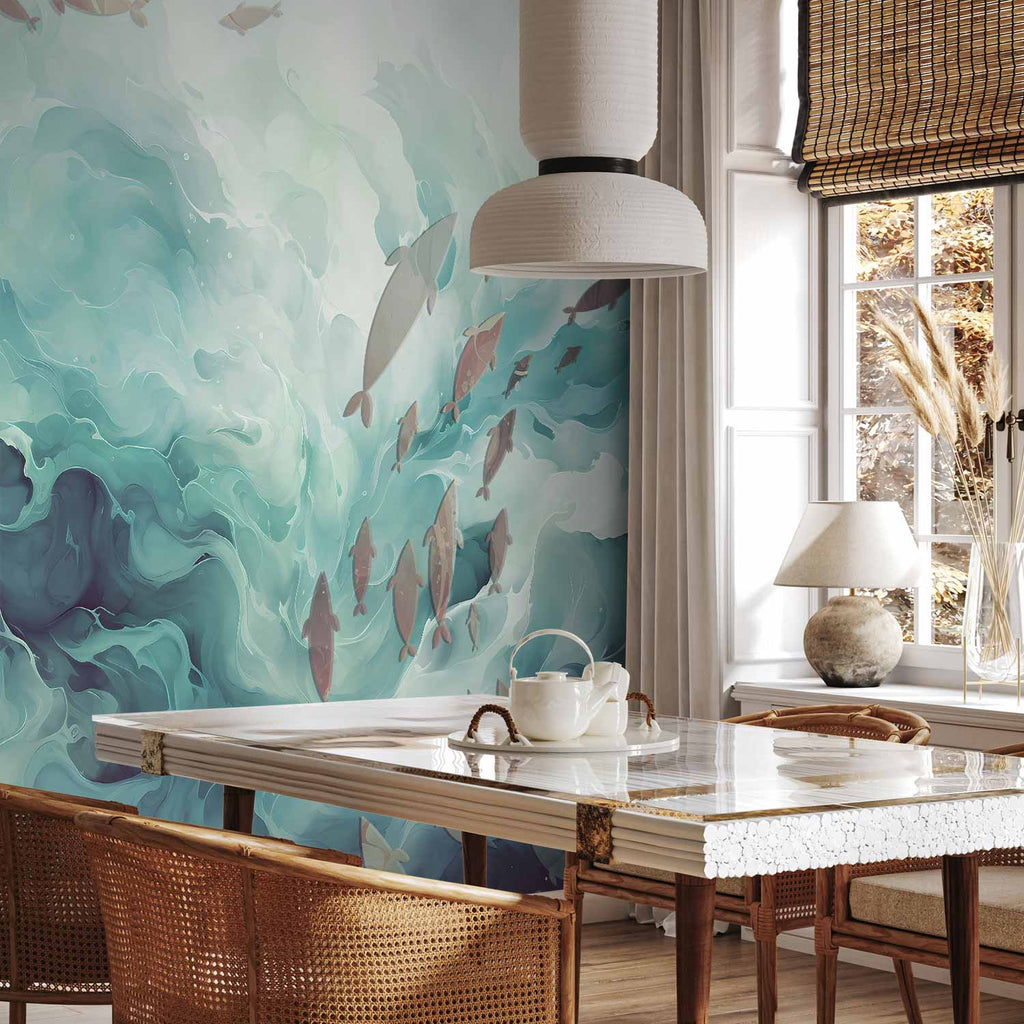 Ocean Fish Japanese Wall Mural