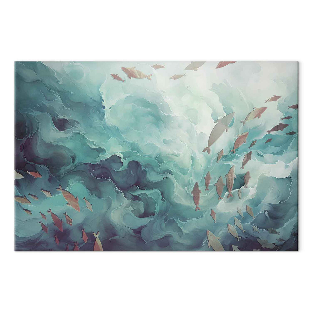 Ocean Fish Japanese Canvas Print