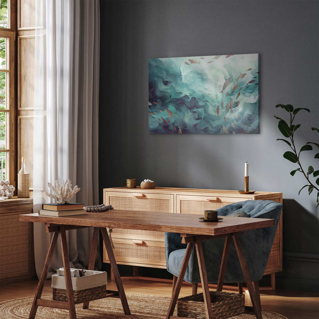 Ocean Fish Japanese Canvas Print