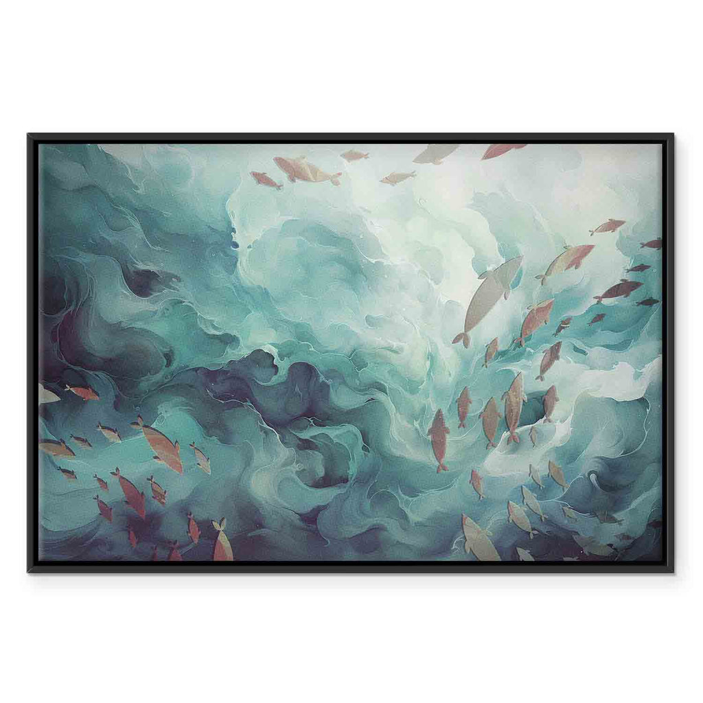 Ocean Fish Japanese Canvas Print