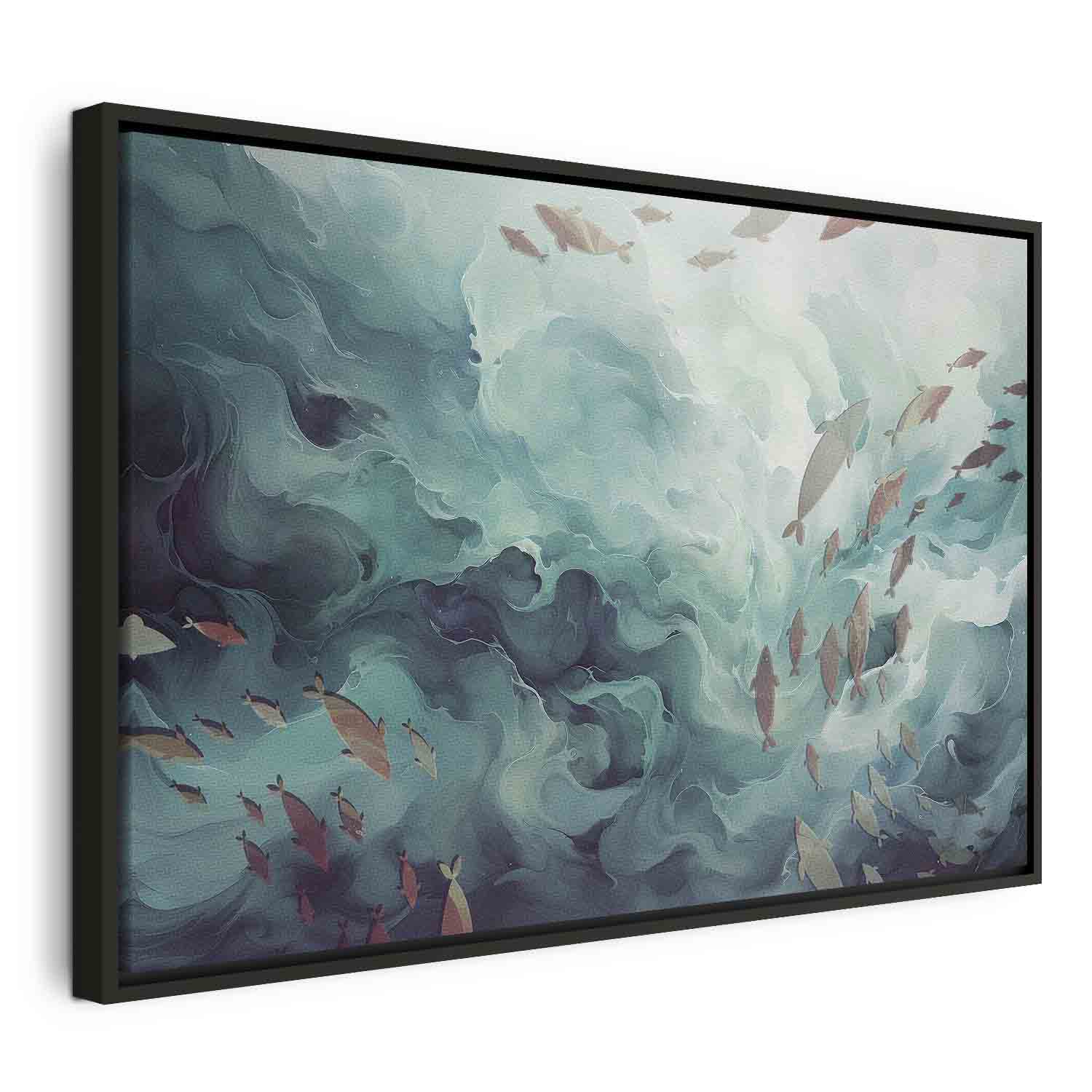 Ocean Fish Japanese Canvas Print