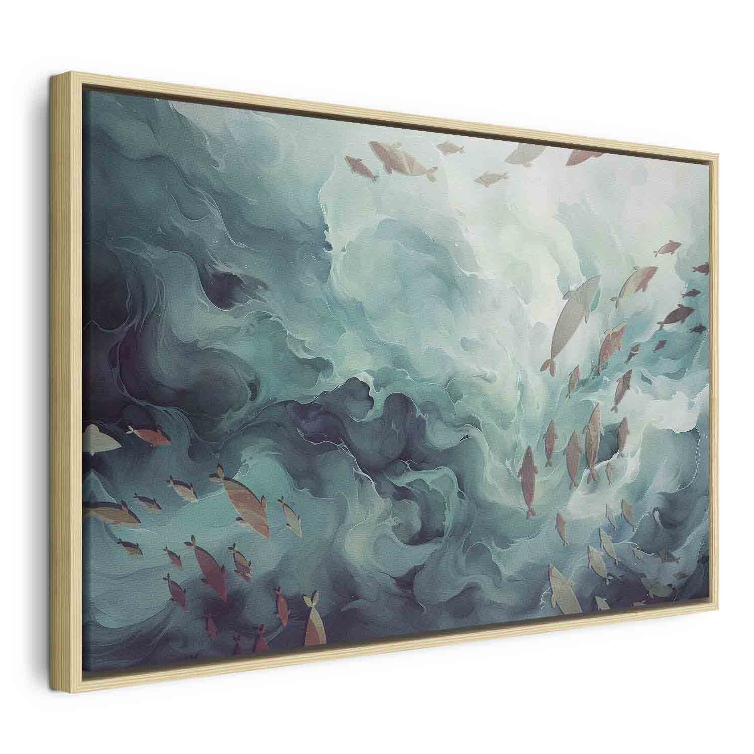 Ocean Fish Japanese Canvas Print