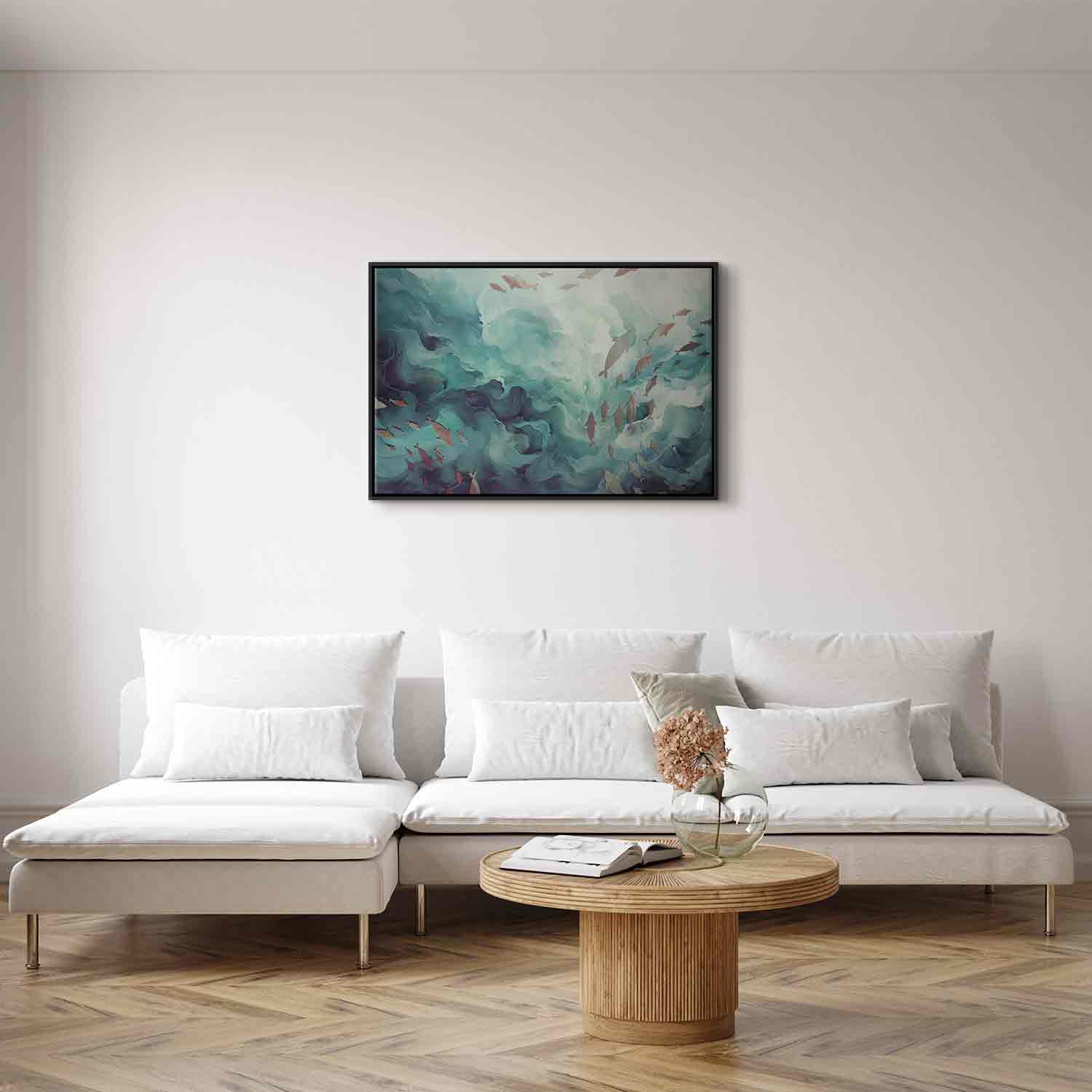 Ocean Fish Japanese Canvas Print