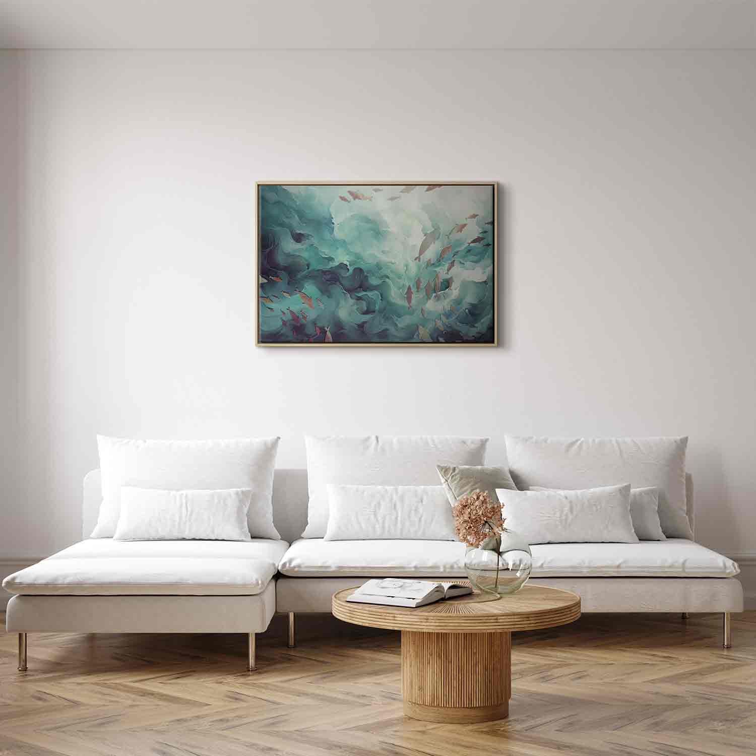Ocean Fish Japanese Canvas Print