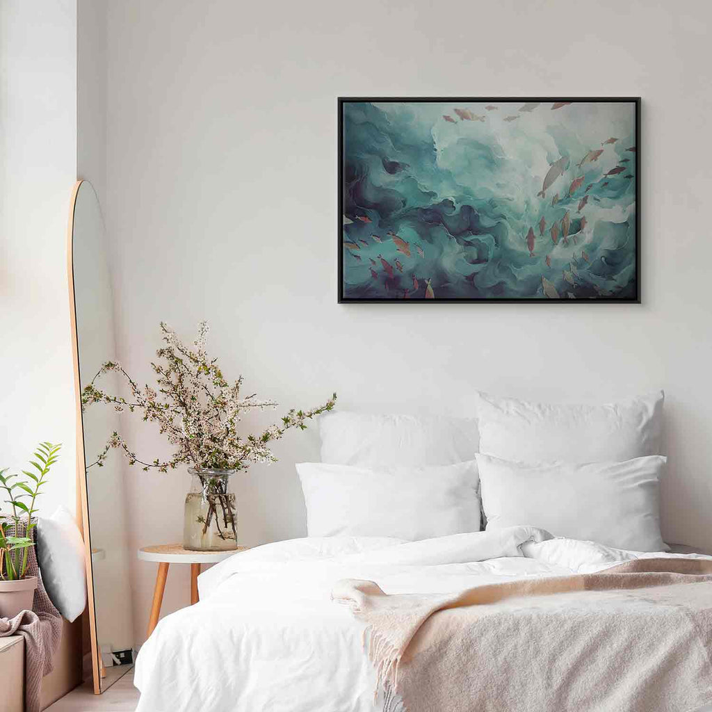 Ocean Fish Japanese Canvas Print