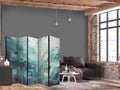 Muted Fish Schools Sea 5-Panel Room Divider