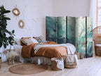 Room Divider - Three Schools of Fish in Muted Colors (5-Panel, Animals)