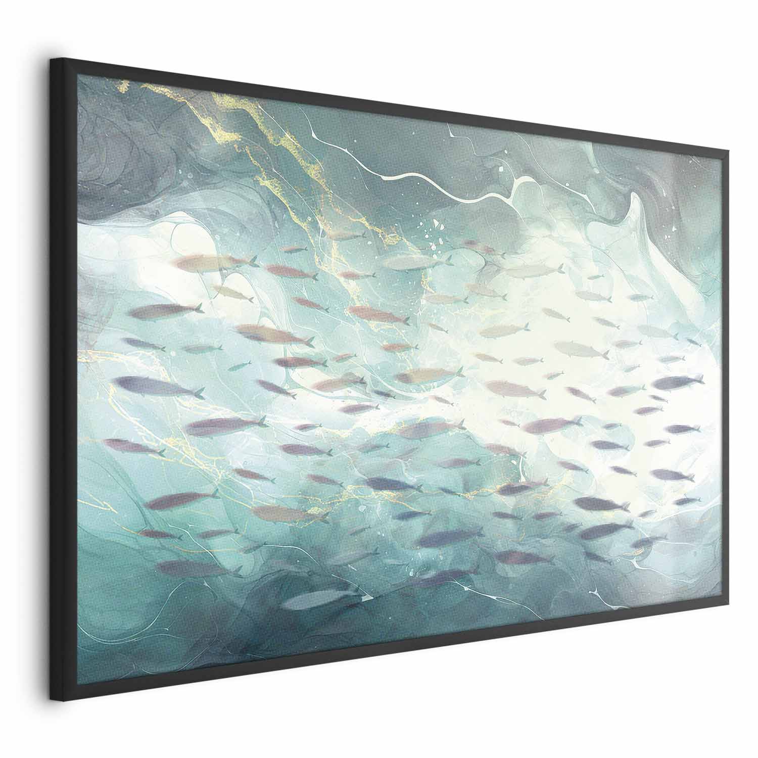 School of Small Fish Ocean Poster