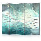 Room Divider: Escaping Fish - Very Fast Swimming Fishes in Muted Colors