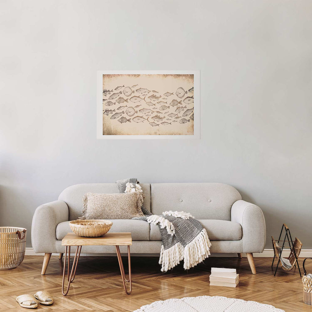 Subtle Little Fish Animals Poster