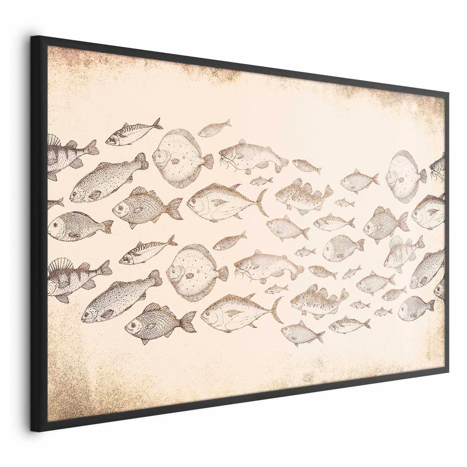 Subtle Little Fish Animals Poster