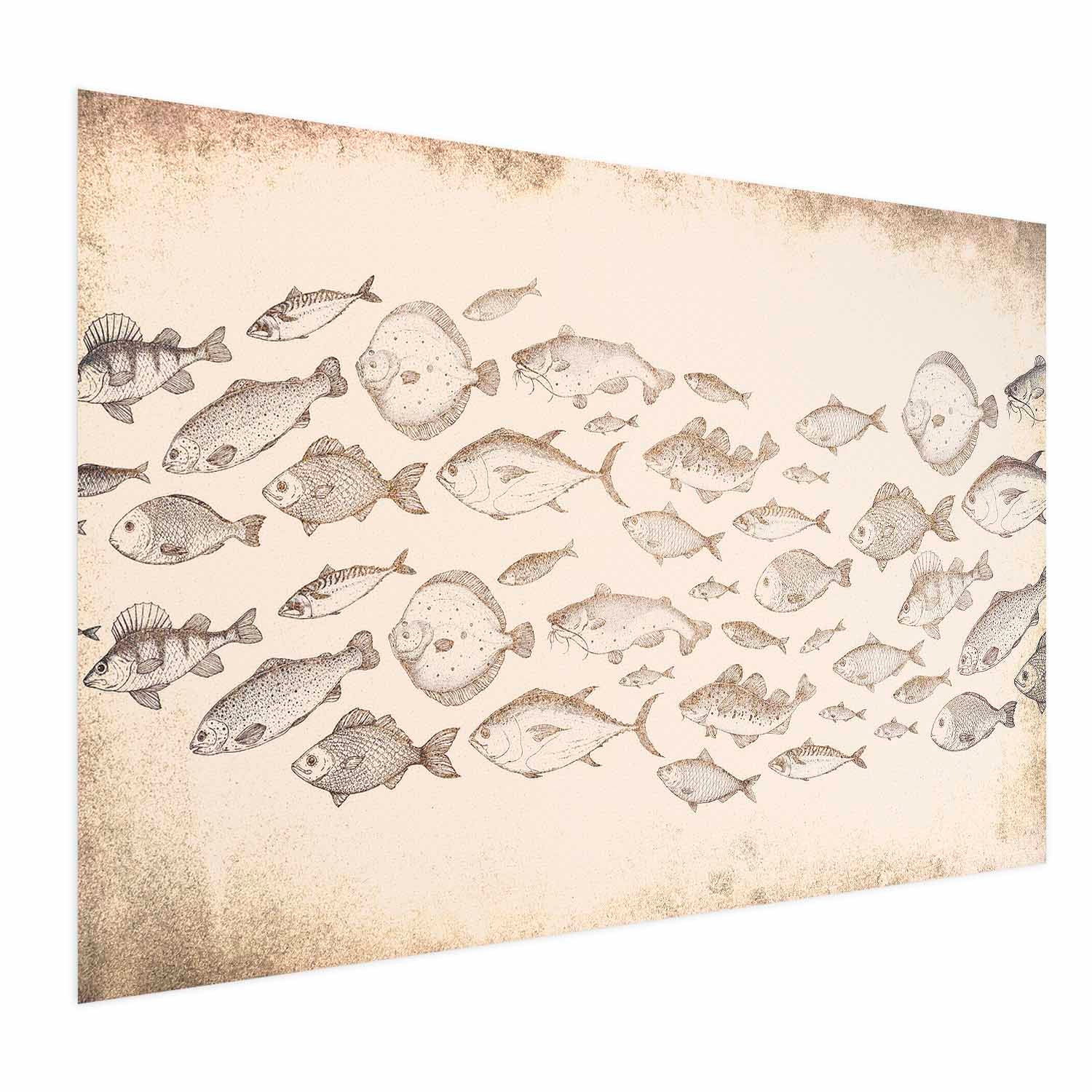Subtle Little Fish Animals Poster