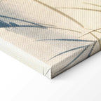 Herons Winter Pond Japanese Canvas Print