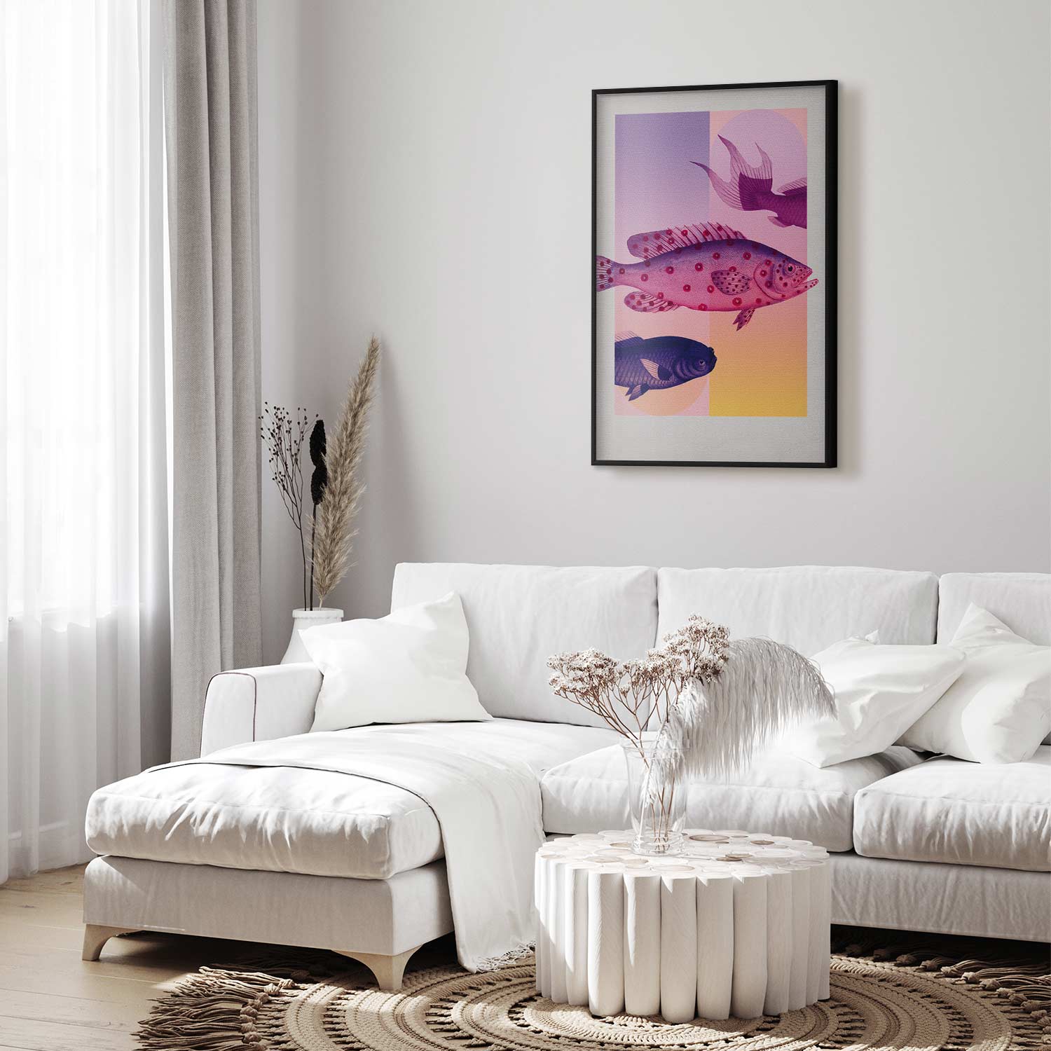 Fantastic Fish Abstract Poster