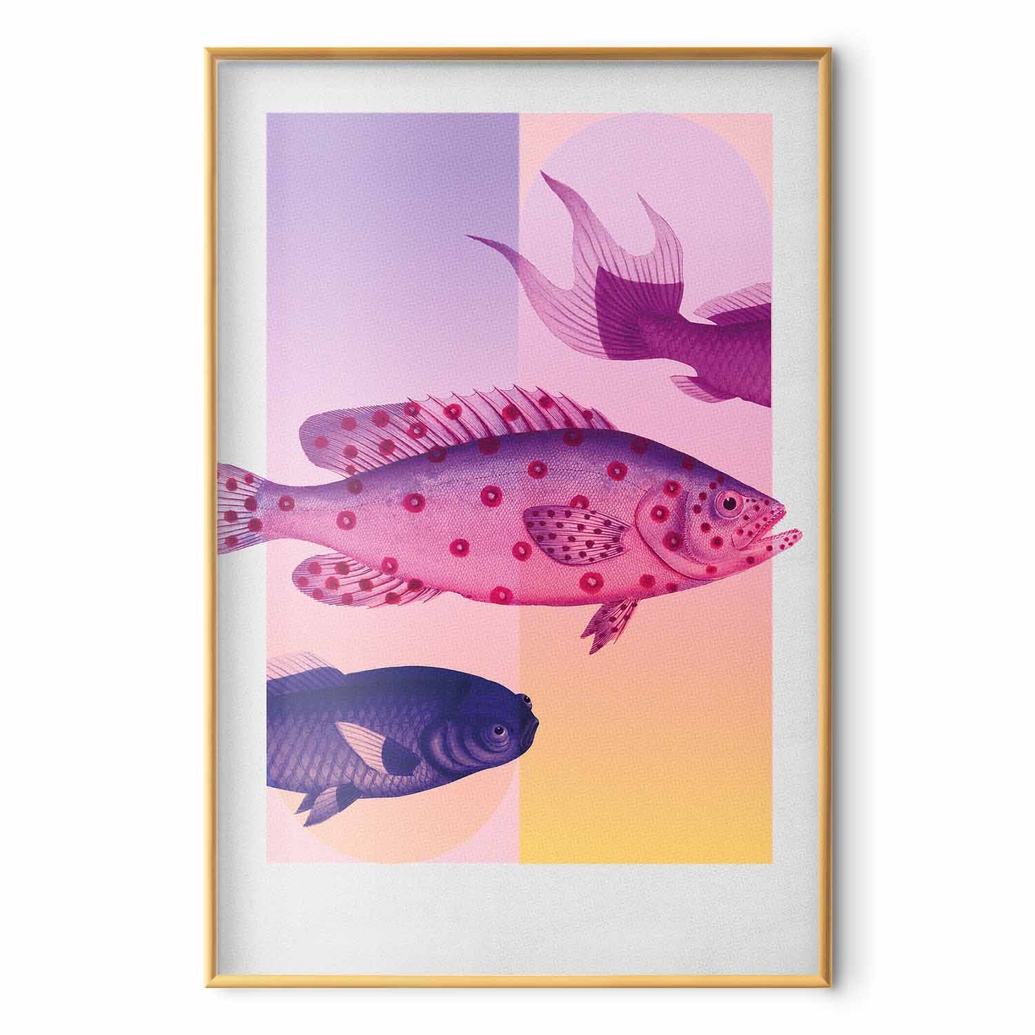 Fantastic Fish Abstract Poster