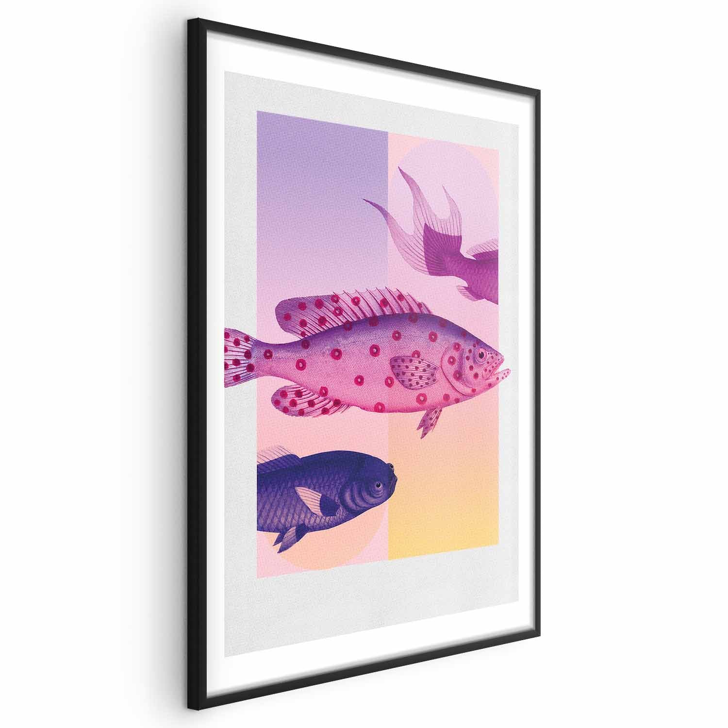 Fantastic Fish Abstract Poster