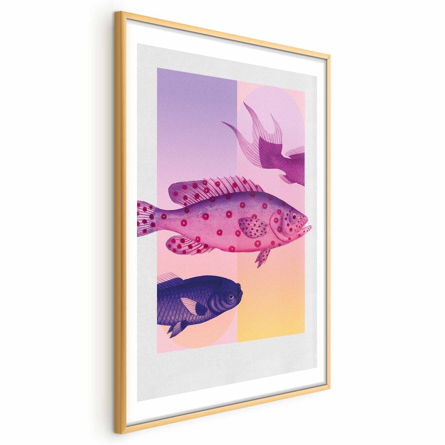 Fantastic Fish Abstract Poster