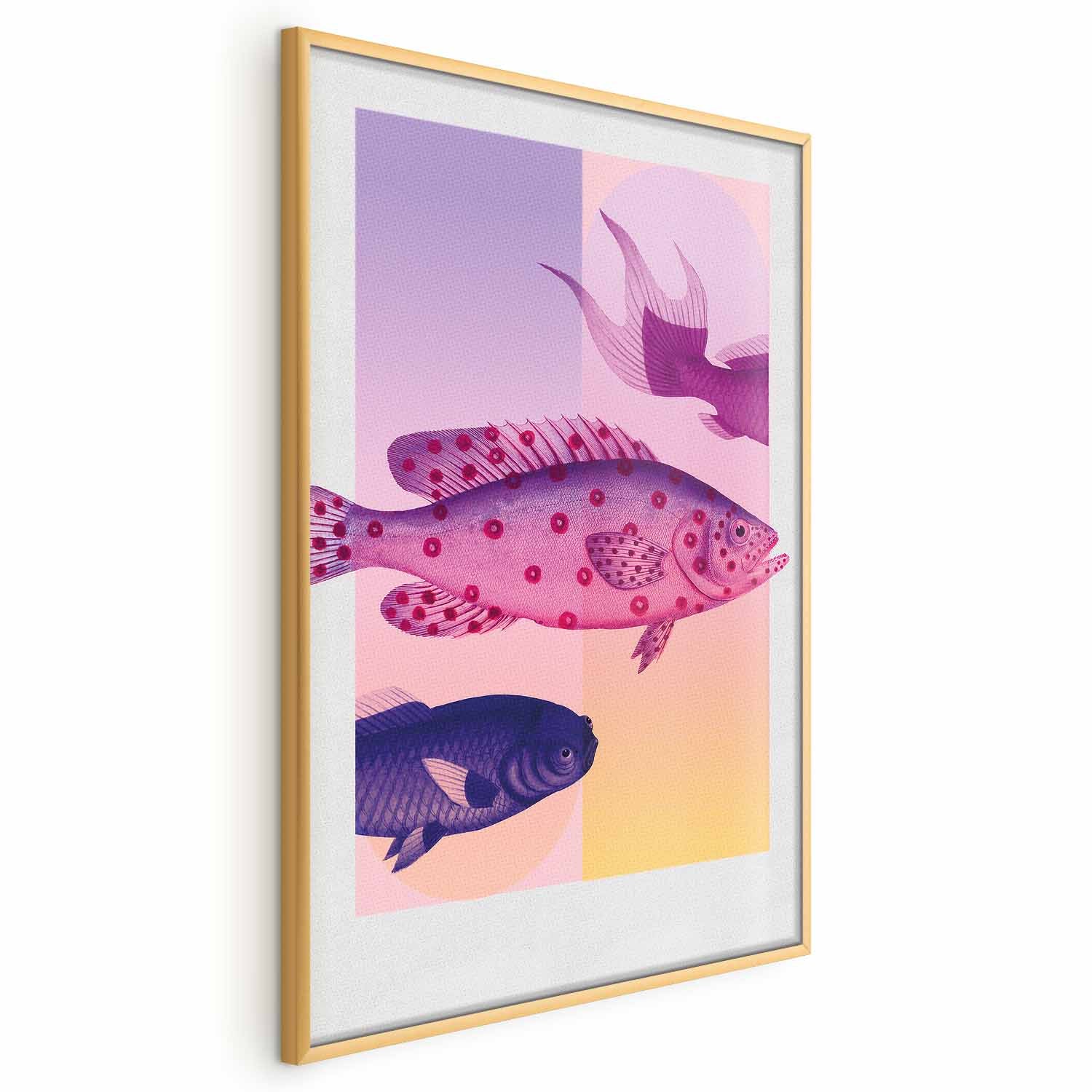 Fantastic Fish Abstract Poster