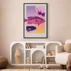 Canvas Print - Abstract Fish in Pastels