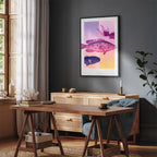 Canvas Print - Abstract Fish in Pastels