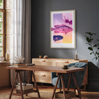 Canvas Print - Abstract Fish in Pastels